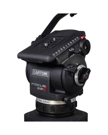 Cartoni Focus 22 EFP 2-St CF System GS | Trépied vidéo avec Tête Fluide