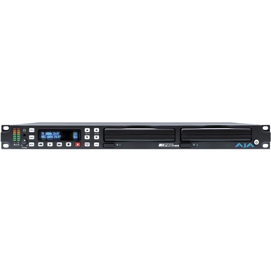 AJA Ki Pro Rack | SSD Video Recorder & Player, 1080p Recording, HDMI, SDI, BNC, XLR, 1U Rack