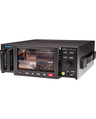 AJA Ki Pro Ultra 12G | SSD Video Recorder & Player, 4K DCI, Multi-Channel HD, HDMI, SDI, SFP Fiber