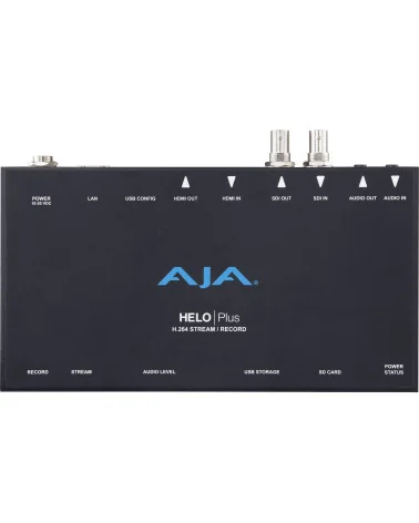 AJA HELO Plus | 2-Channel Streaming Video Encoder, HDMI, SDI