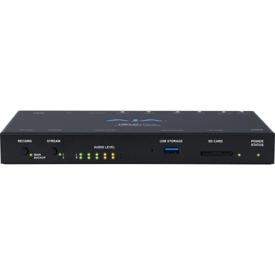 AJA HELO Plus | 2-Channel Streaming Video Encoder, HDMI, SDI