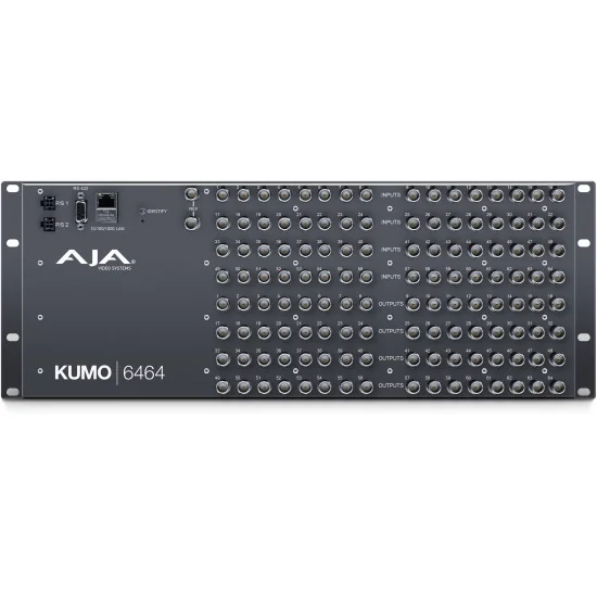 AJA KUMO 6464 | Routeur compact 64x64 3G-SDI, Commutateur Matrice