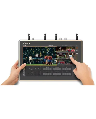 Nagasoft NSCaster X1 | Streaming audio-video mixer, LAN, Wi-Fi, 4G, NDI, 2x SDI, 2x HDMI, XLR