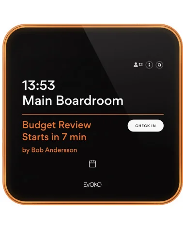 EVOKO Liso 8" | Room booking system, Touch Panel, Microsoft Office, Google Workspace Integration