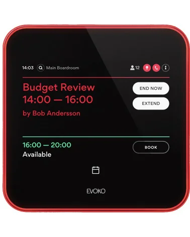 EVOKO Liso 8" | Room booking system, Touch Panel, Microsoft Office, Google Workspace Integration