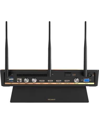 Nagasoft NSCaster X1 | Mélangeur streaming audio-vidéo, LAN, Wi-Fi, 4G, NDI, 2x SDI, 2x HDMI, XLR