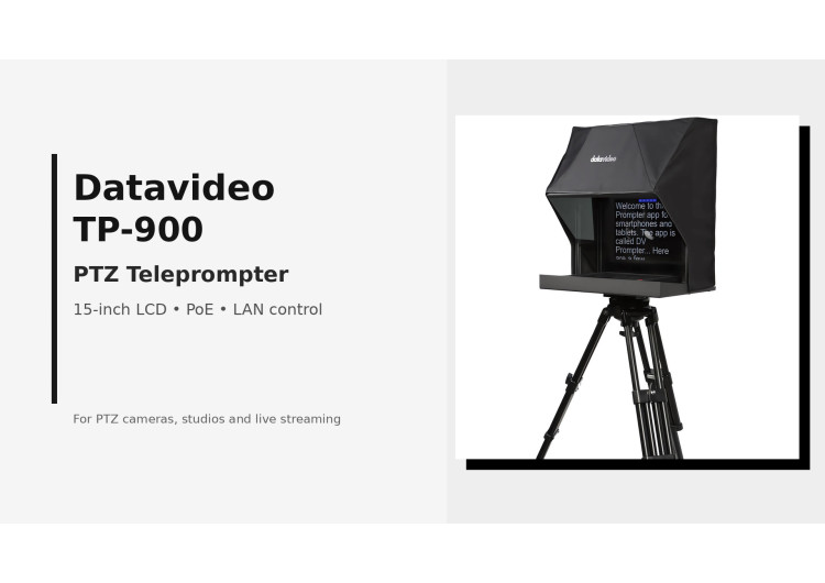 Téléprompteur pour caméras PTZ.
