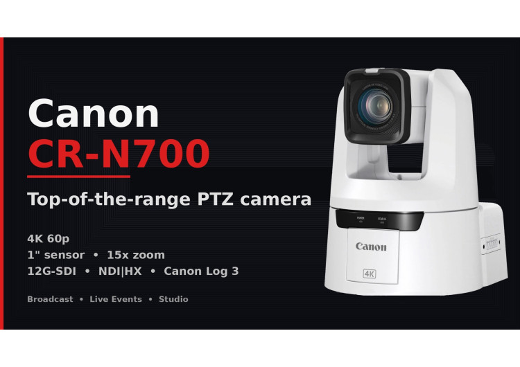 Canon CR-N700 – la caméra PTZ haut de gamme signée Canon